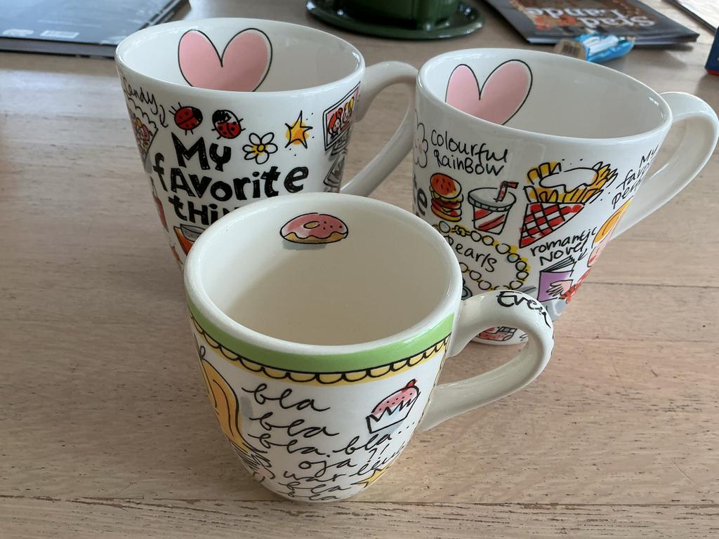 Set van 3 Blond Amsterdam 'My Favorite Things' mokken, Blond Amsterdam, Overige typen, Ophalen of Verzenden, Zo goed als nieuw