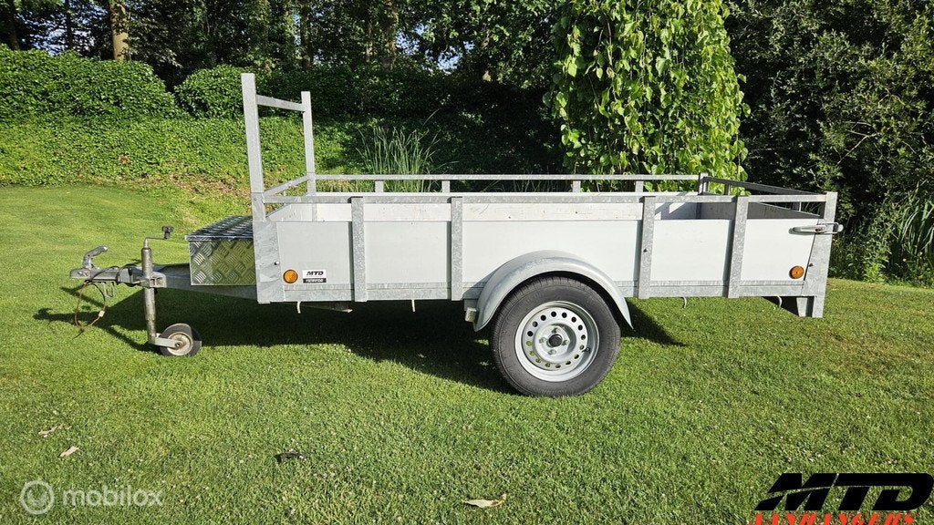Zéér nette aluminium enkelasser bakwagen 250x126, Auto diversen, Aanhangers en Bagagewagens, Gebruikt