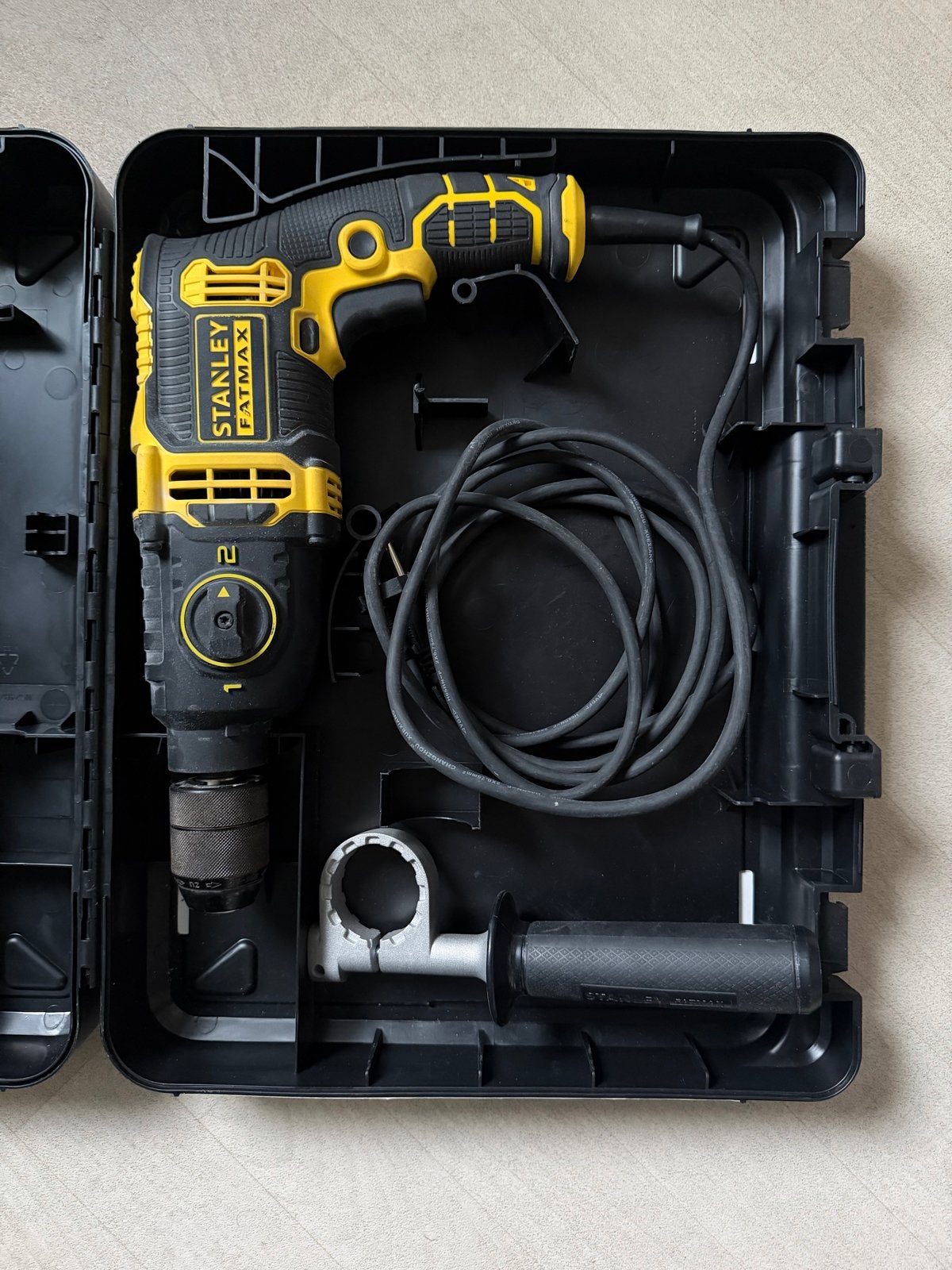 Stanley Fatmax Klopboormachine - 230v-50hz 1100w, Doe-het-zelf en Verbouw, Boormachine, Ophalen of Verzenden, Klopboormechanisme