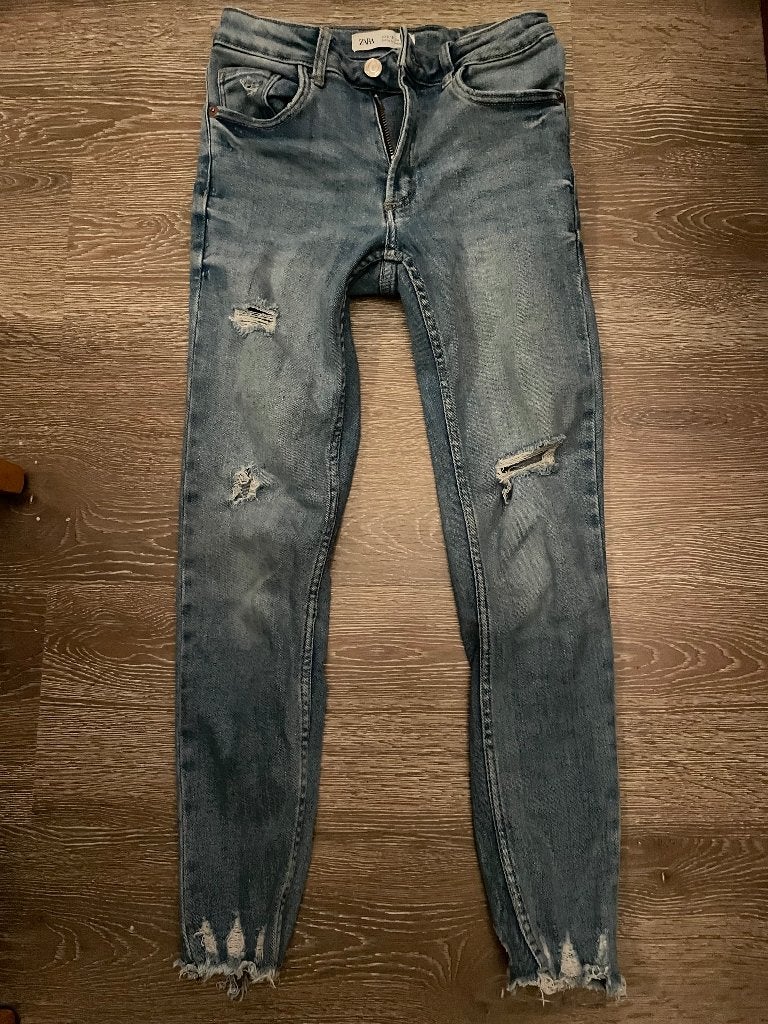 Spijkerbroek jeans Zara in maat 140, Kinderen en Baby's, Kinderkleding | Maat 140, Ophalen, Gebruikt, Meisje, Broek