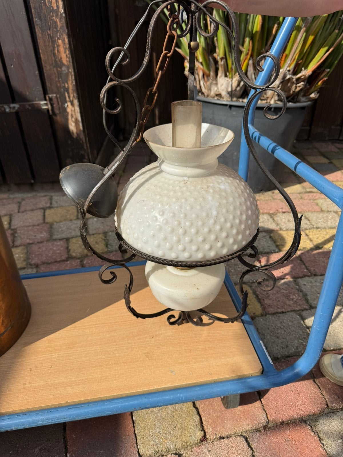 Vintage hanglamp, Antiek en Kunst, Ophalen