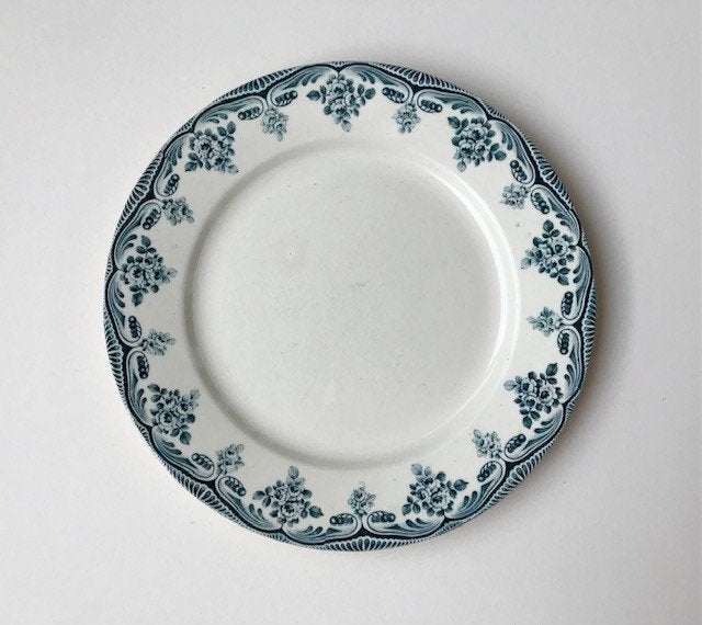 Antiek diner bord plat bord H. Boulanger Choisy le Roi, Antiek en Kunst, Ophalen of Verzenden
