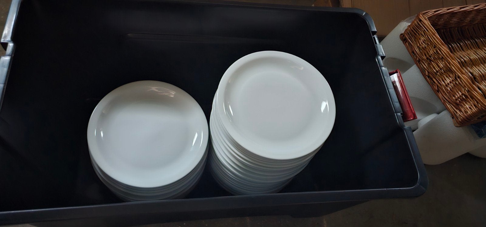 Intermezzo horeca borden 25cm - 60 stuks, Ophalen, Zo goed als nieuw, Bord(en), Overige stijlen