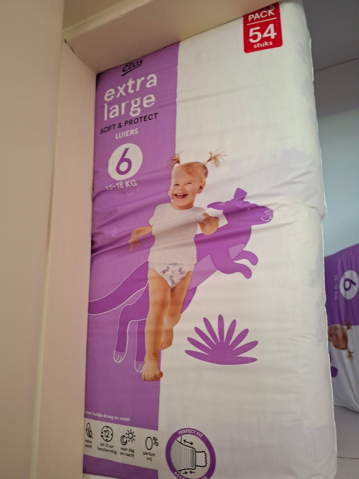 6 pakken Etos Extra Large Luiers Maat 6 (15-18 kg), Ophalen, Nieuw