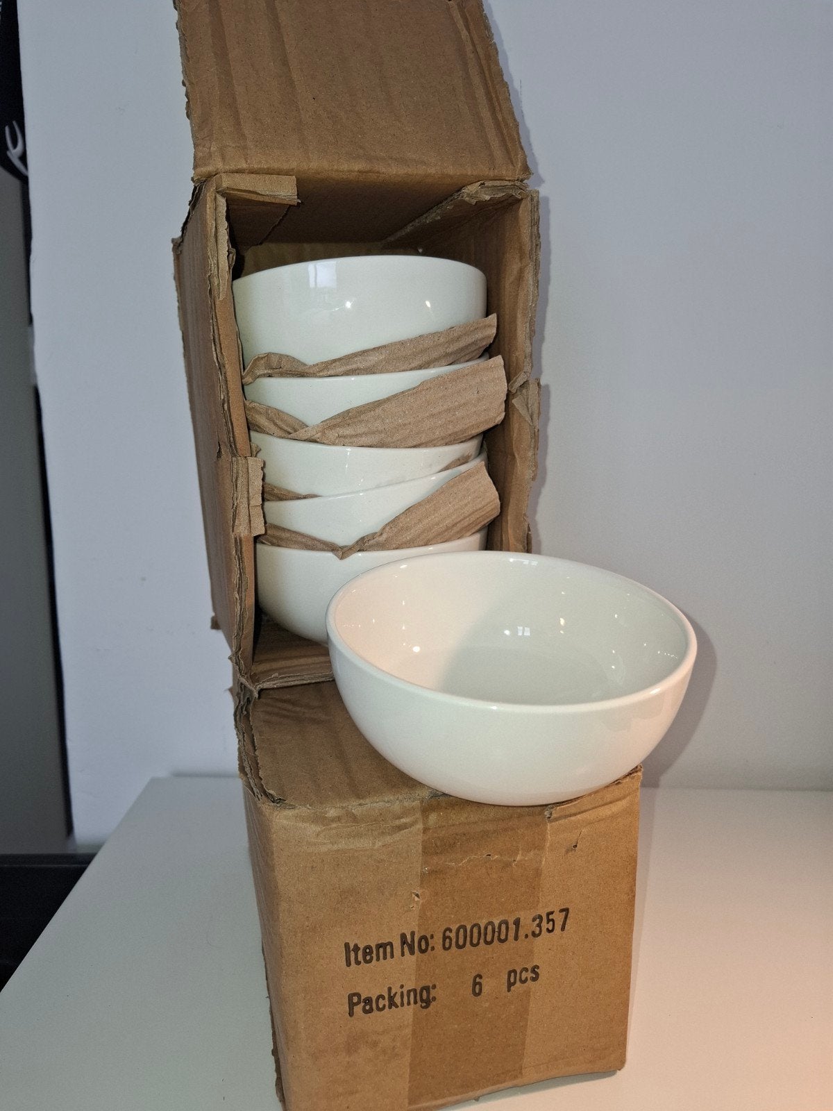 Schalen 12 st. fine porcelain, Ophalen of Verzenden, Rond, Glas