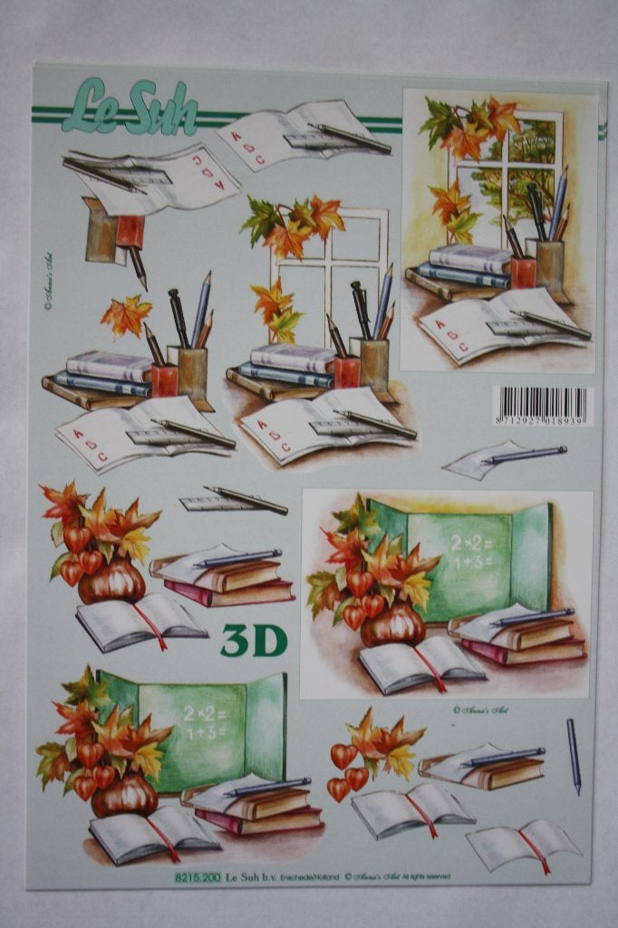 12 stuks Knipvellen 3D etappe-knipwerk 7065, Ophalen of Verzenden, Nieuw, Overige thema's, Knipvel