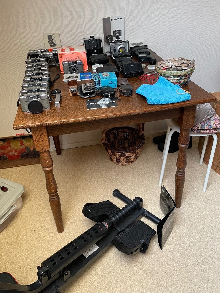 Antiek houten bijzettafeltje (vierkant), Ophalen, Vierkant, Zo goed als nieuw, 75 cm of meer
