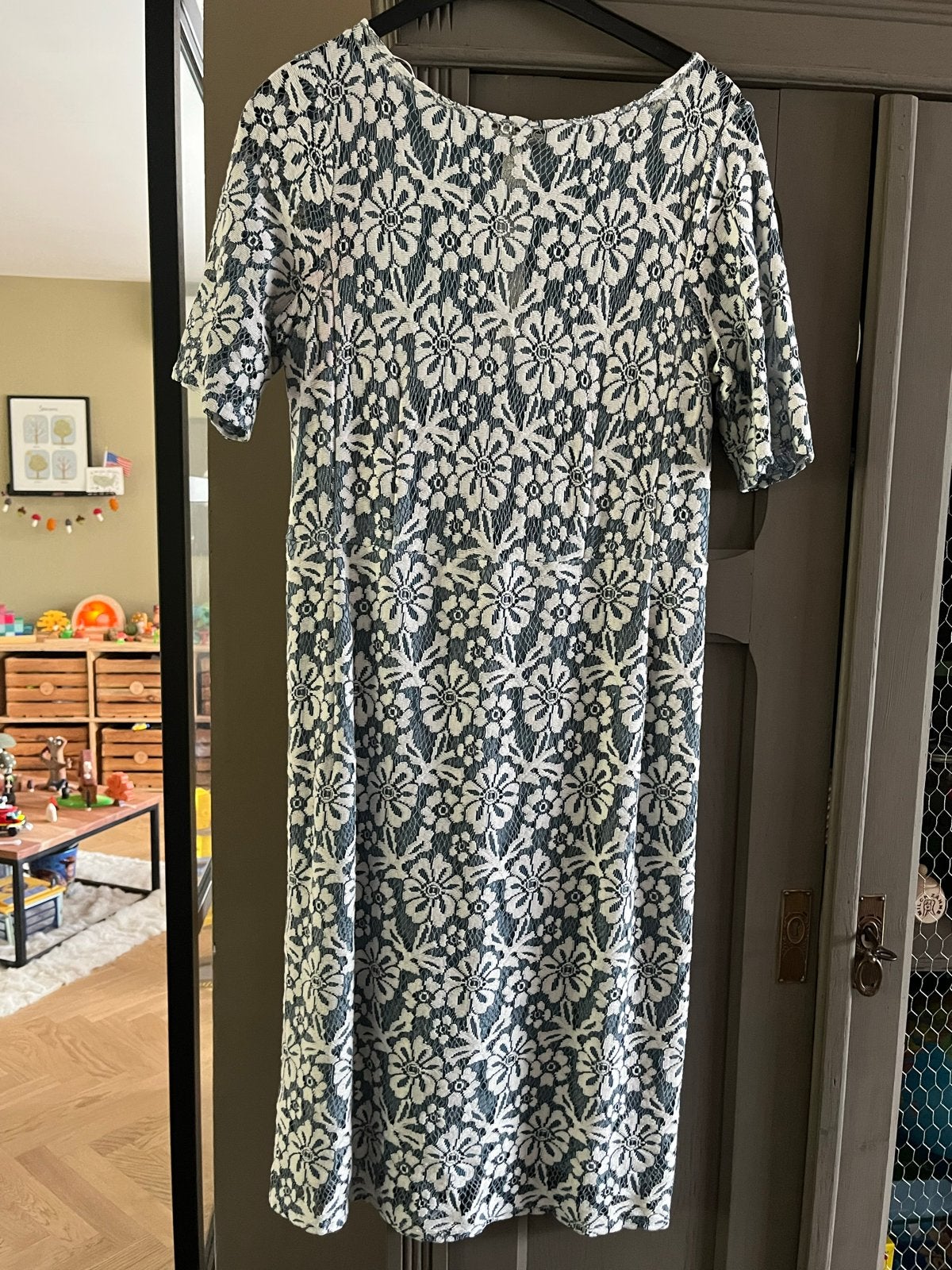 Vanilia Kanten Jurk Maat 40, Kleding | Dames, Jurken, Maat 38/40 (M), Blauw, Ophalen of Verzenden, Zo goed als nieuw