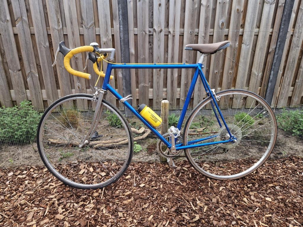 Racefiets heren- vintage, Fietsen en Brommers, Minder dan 10 versnellingen, Gebruikt, Staal, Ophalen