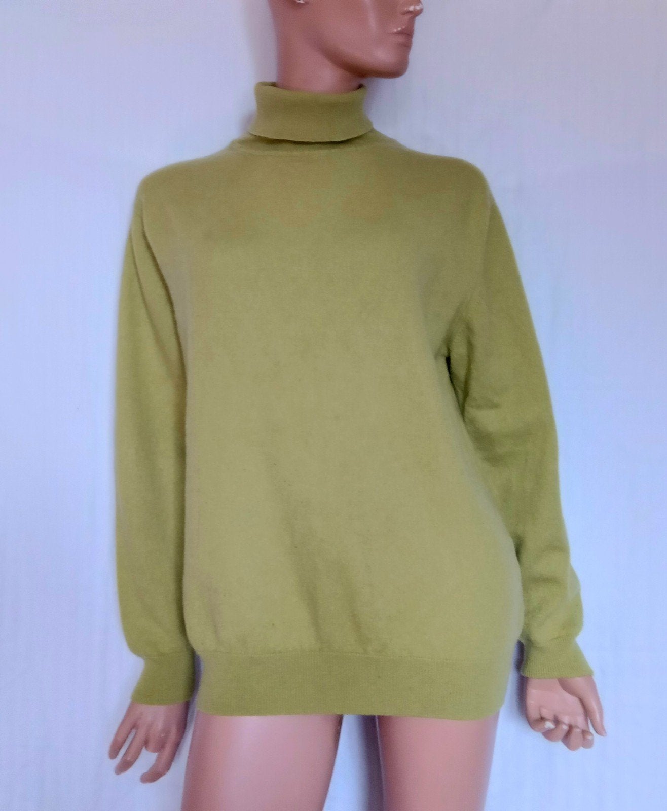 RAGMAN CASHMERE Trui , Maat L, Ophalen of Verzenden, Zo goed als nieuw, Maat 42/44 (L), Groen