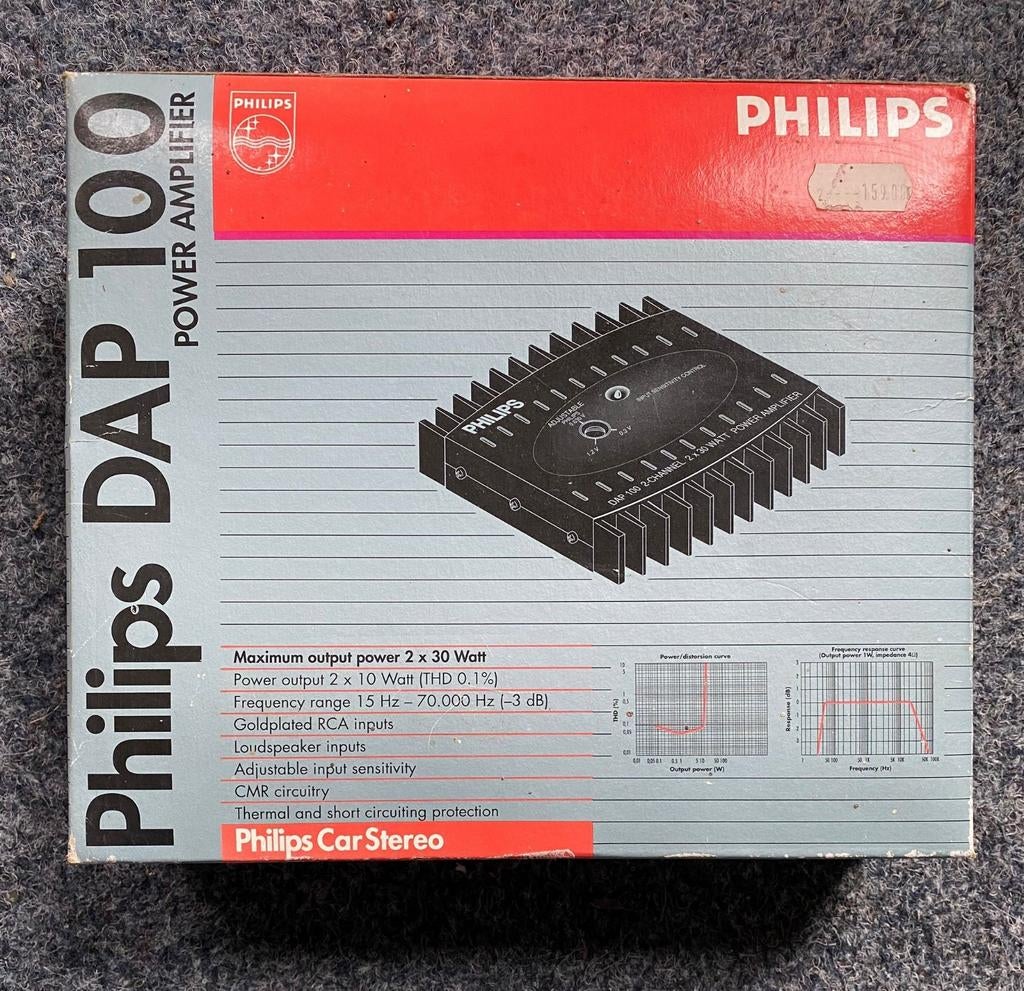 Philips DAP 100 Power Amplifier - Car Stereo, Auto diversen, Ophalen of Verzenden, Nieuw
