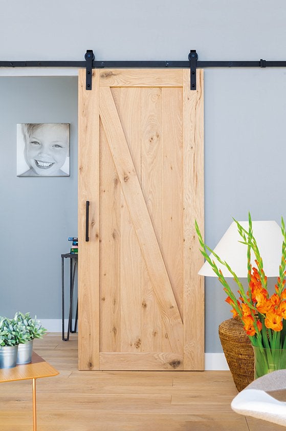 NIEUW! barndeur loftdeur schuifdeuren van massief eiken, Niet ingevuld, 80 tot 100 cm, Binnendeur, Niet ingevuld