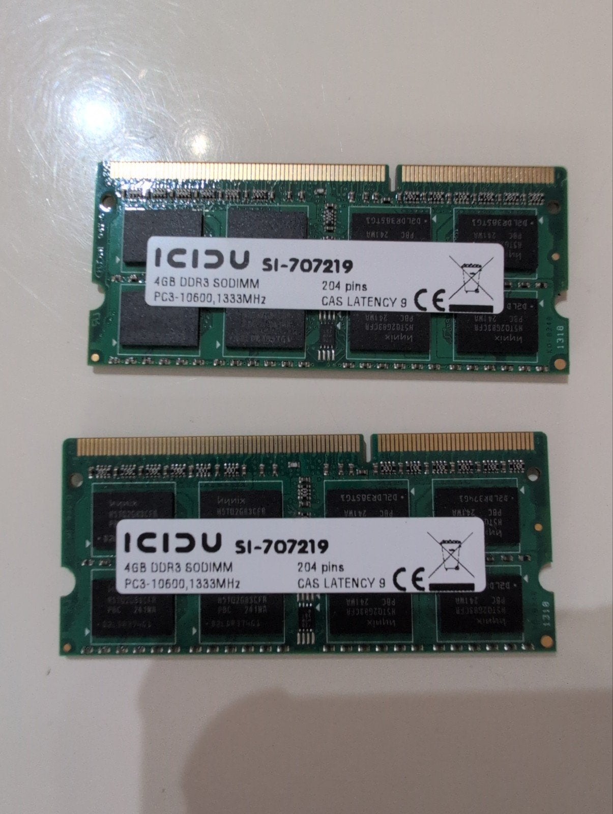 DDR3 SODIMM RAM 2x4GB (8GB totaal) 1333MHz Laptop Geheugen, Computers en Software, RAM geheugen, Gebruikt, 8 GB, DDR3, Ophalen of Verzenden