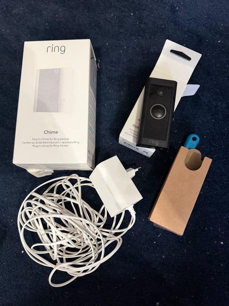 Ring Video Doorbell Wired + Ring Chime (Gong) & Adapter, Verzenden, Ingebouwde camera, Gebruikt, Bedraad