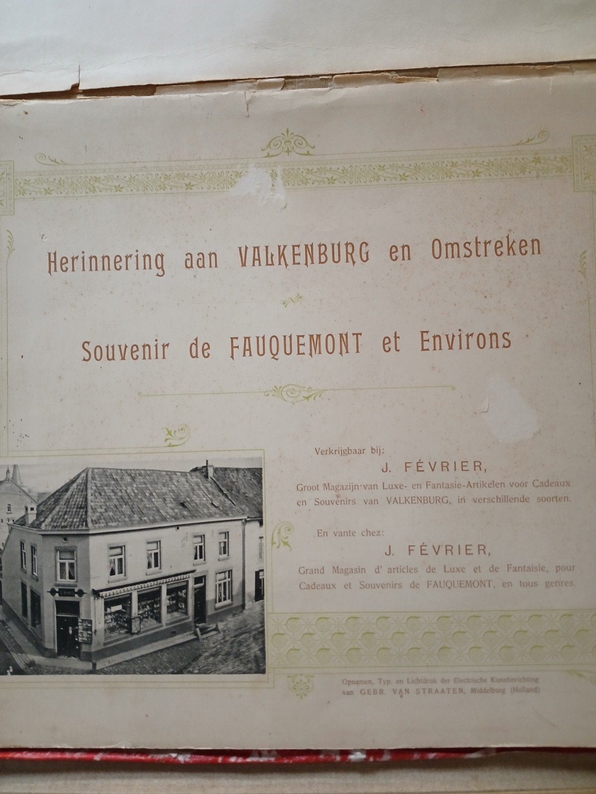 Map met 27 foto's van Valkenburg uit 1913, Ophalen of Verzenden, Voor 1940, Gebruikt