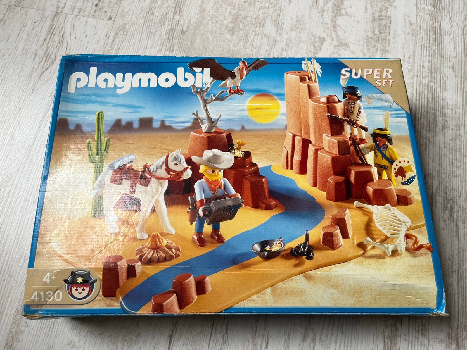 Playmobil cowboy & indianen, Ophalen, Complete set, Overige typen, Zo goed als nieuw