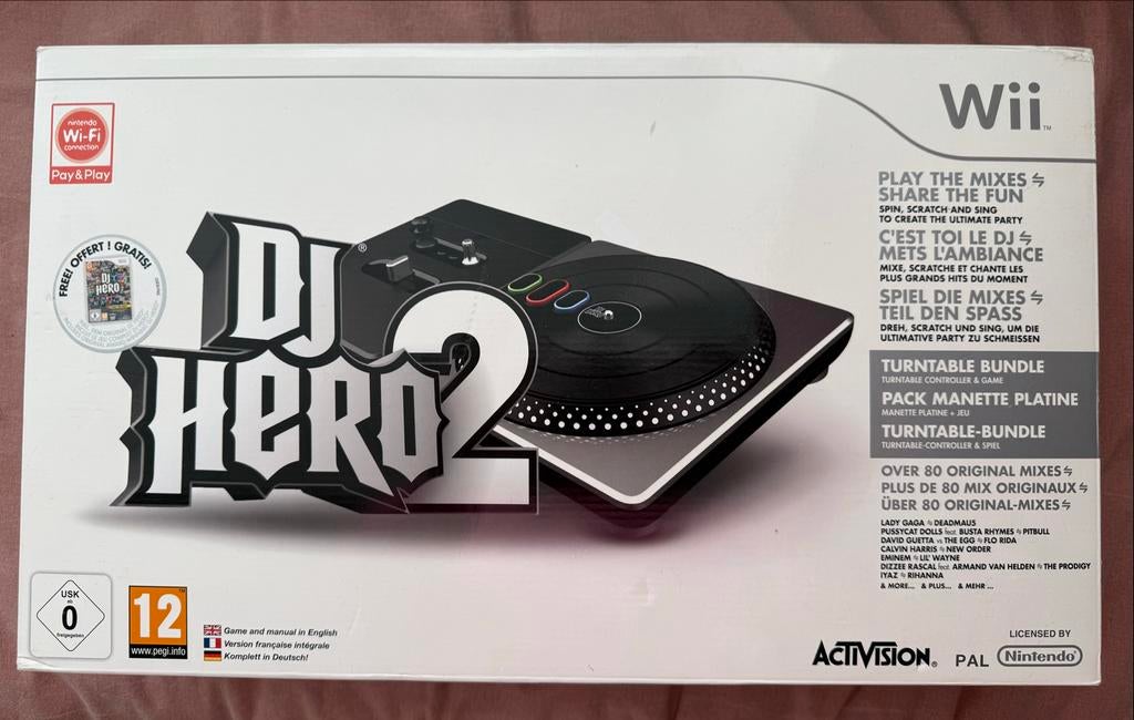 DJ Hero 2 Turntable Bundle voor Nintendo Wii, Muziek, 1 speler, Ophalen of Verzenden, Zo goed als nieuw