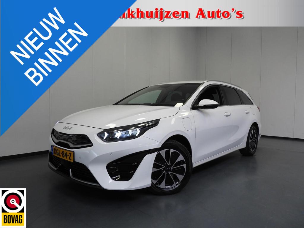 Kia Ceed Sportswagon 1.6 GDI PHEV Plug-In DynamicPlusLine NA, Gebruikt, Leder en Stof, Wit, Plug-in hybride