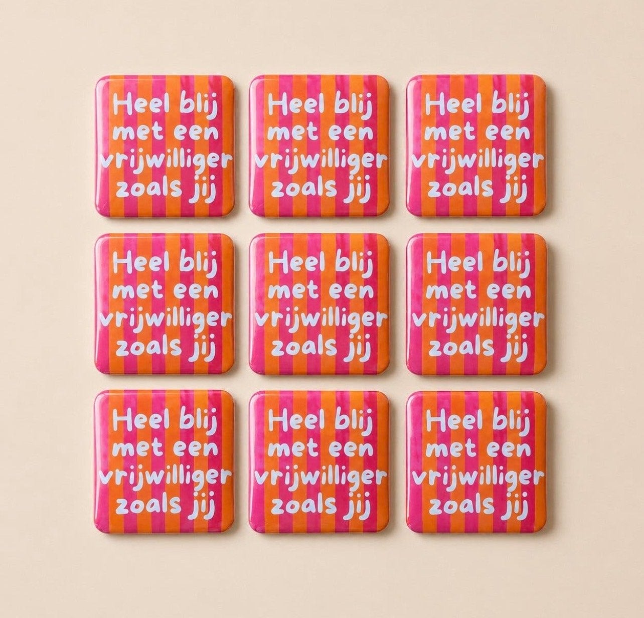 Koelkastmagneetjes met eigen ontwerp, Huis en Inrichting, Meerkleurig, Nieuw, Kunststof, Ophalen of Verzenden