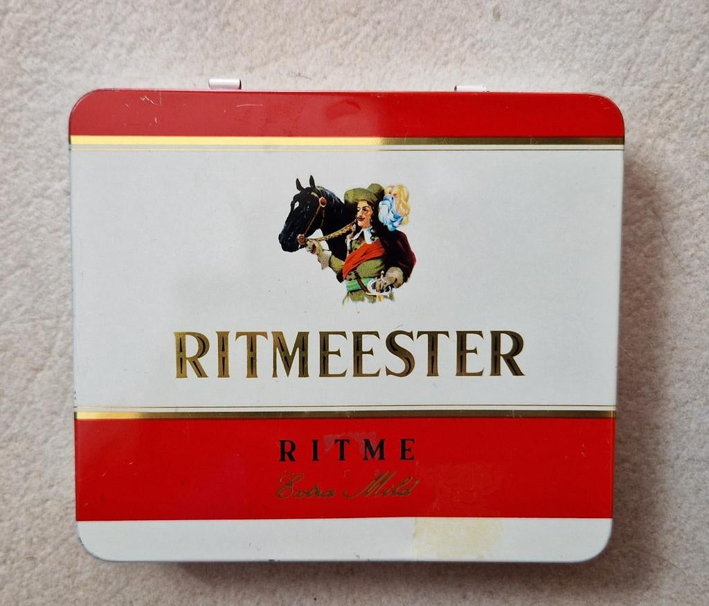Vintage Ritmeester sigarendoosje - Extra Mild, Ophalen of Verzenden, Gebruikt, Overige, Overige merken