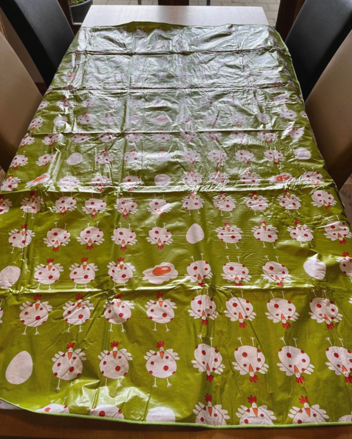 Tafelkleed / knutselkleed, Huis en Inrichting, Ophalen, Gebruikt, 125 cm, Groen