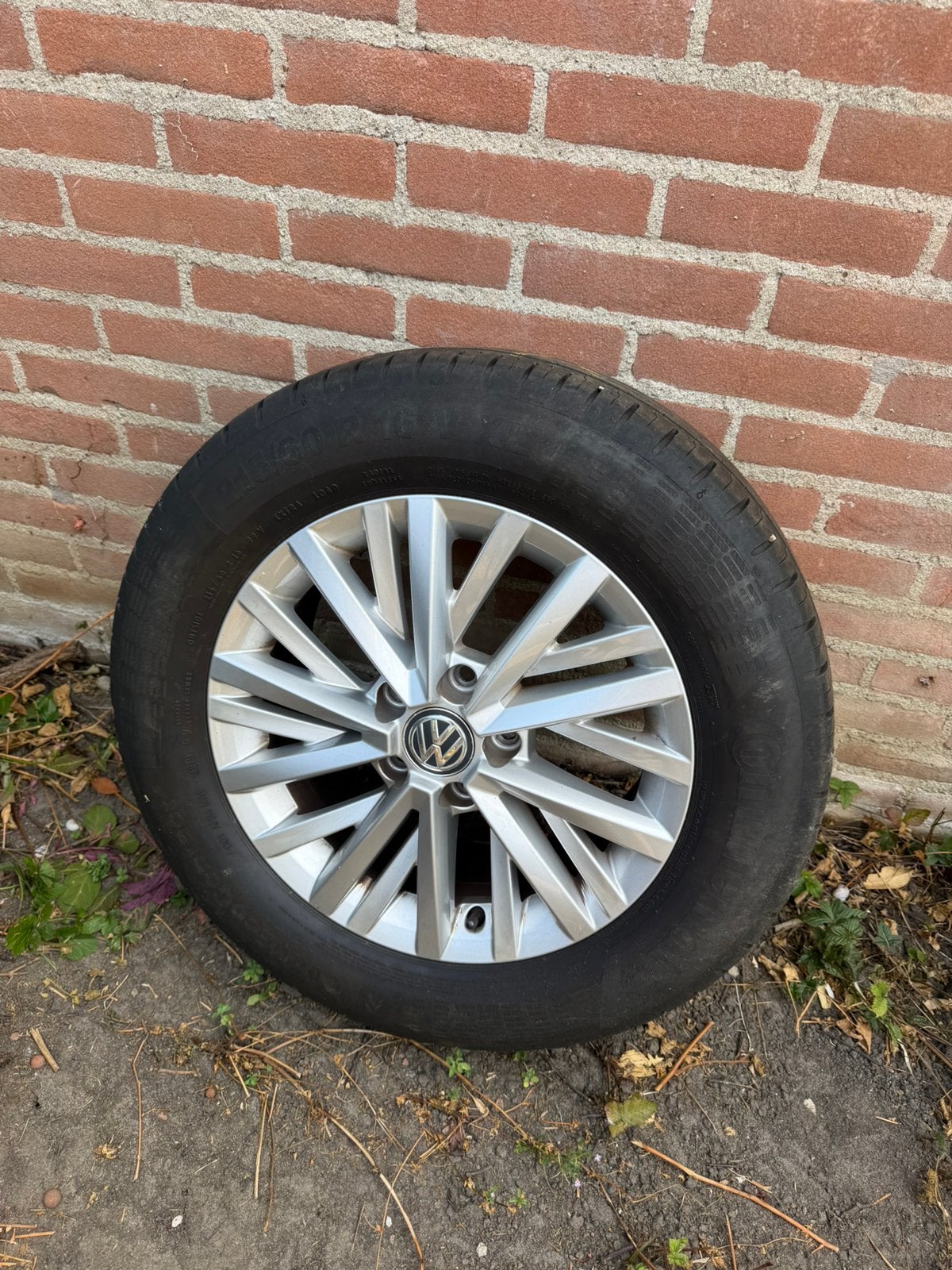 Set vw velgen t-roc volkswagen 215/60 R16 XL, Ophalen, 16 inch, Banden en Velgen, Personenwagen