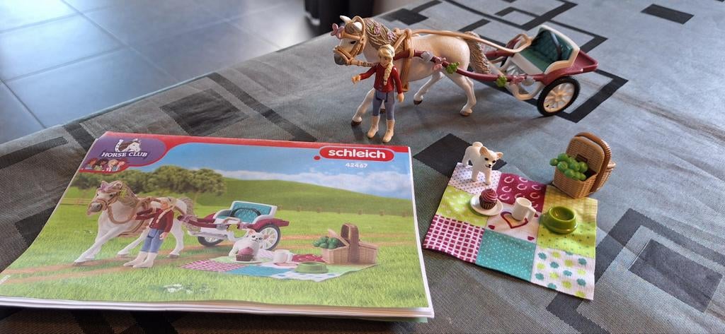 Schleich 42467 Picknickset, Ophalen of Verzenden, Zo goed als nieuw, Jongen of Meisje