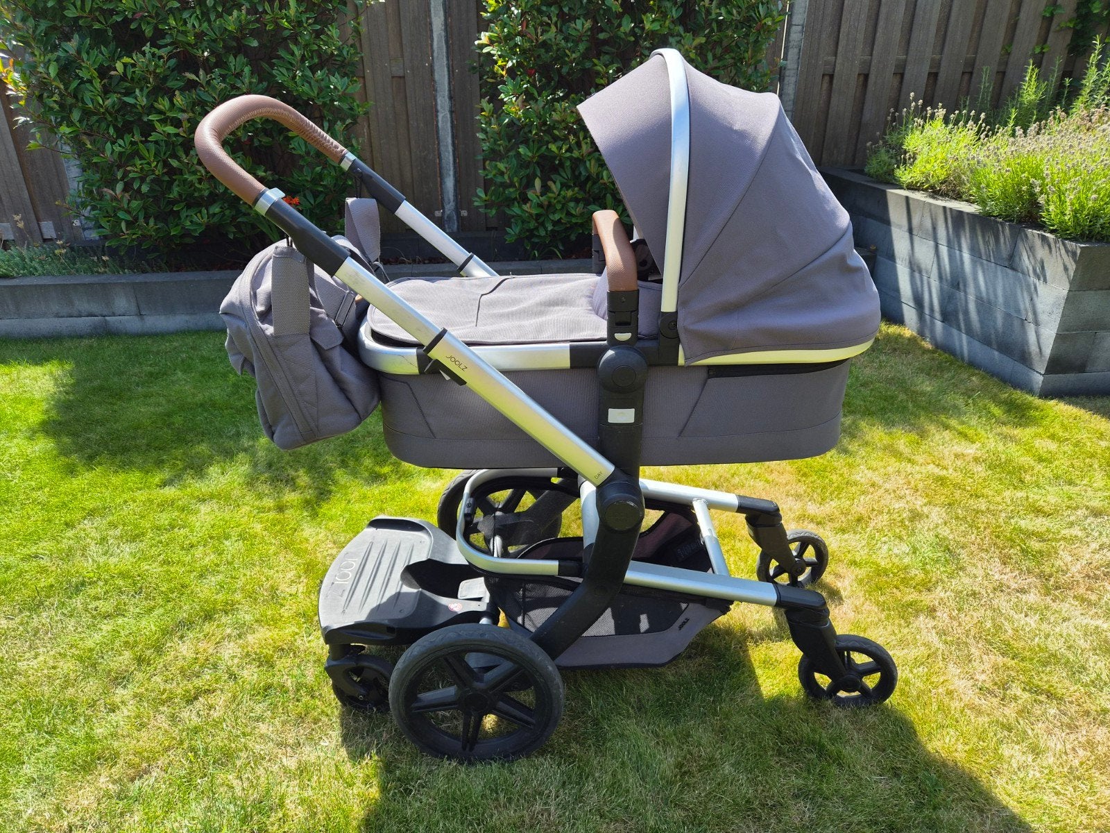 Joolz Day+ Gorgeous Grey incl. accessoires, Gebruikt, Verstelbare duwstang, Combiwagen, Ophalen