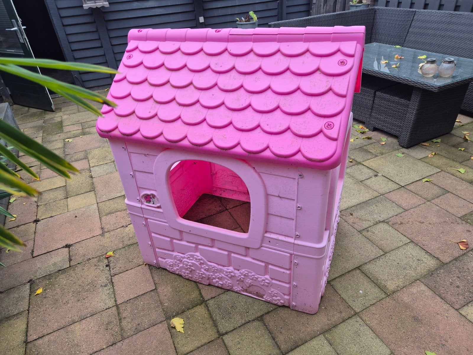 Roze speelhuisje voor kinderen, Ophalen, Gebruikt, Kunststof