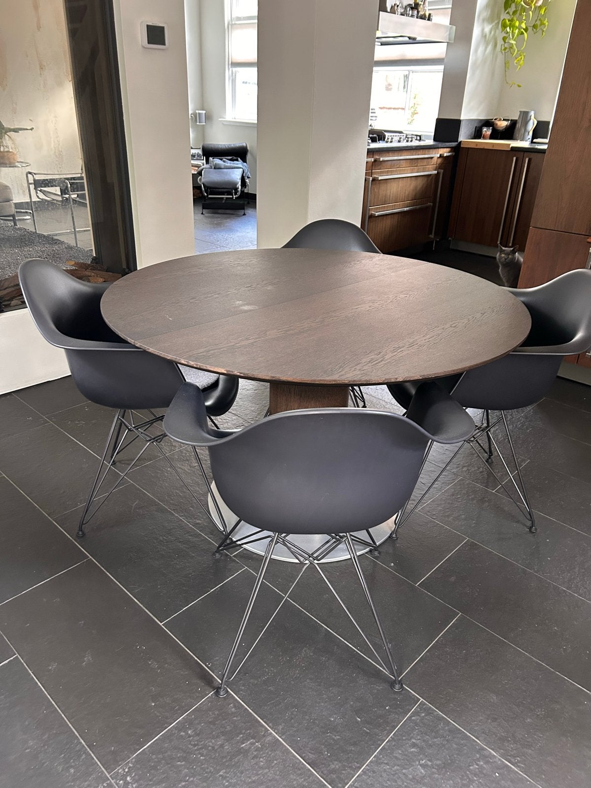 Vitra Eames DAR stoelen - Zwart (4 stuks), Huis en Inrichting, Stoelen, Ophalen, Kunststof, Gebruikt, Zwart
