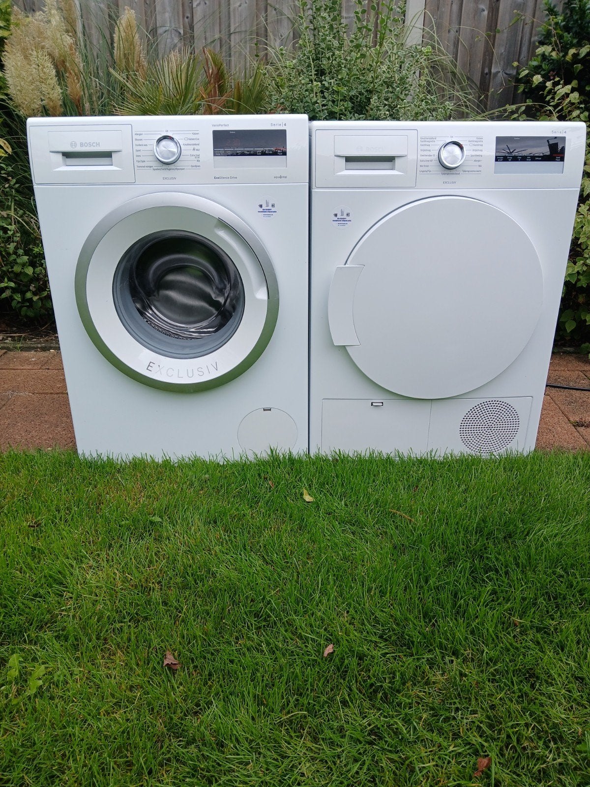 Bosch serie 4 wasmachine & condensdroger, 6 tot 8 kg, Ophalen of Verzenden, Zo goed als nieuw, Voorlader