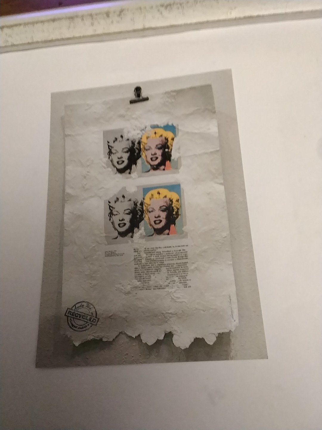 Boomerang Kaart: Andy Warhol Recycled - Marilyn Monroe, Ophalen of Verzenden, 1980 tot heden, Ongelopen