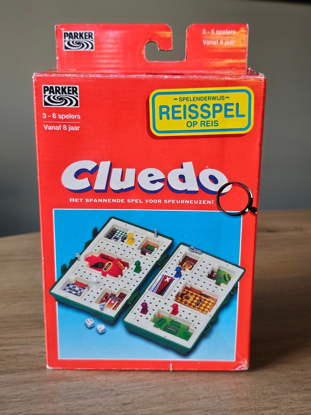 Vintage Parker Cluedo Reisspel (1996) – 100% COMPLEET!, Parker, Ophalen of Verzenden, Zo goed als nieuw, Een of twee spelers