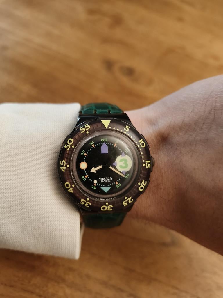 Vintage Swatch Scuba diver, Ophalen of Verzenden