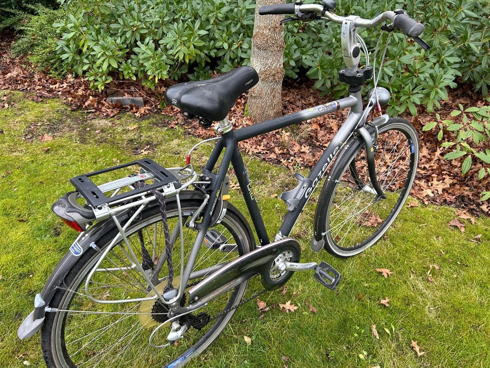Gazelle Cayo Herenfiets - 18 versnellingen, AXA slot, Fietsen en Brommers, Ophalen, Gebruikt, Velgrem, Versnellingen