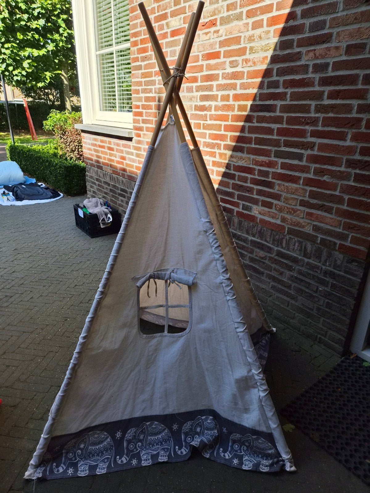 Leuke Kinder Tipi Tent met Olifantenprint, Ophalen, Gebruikt