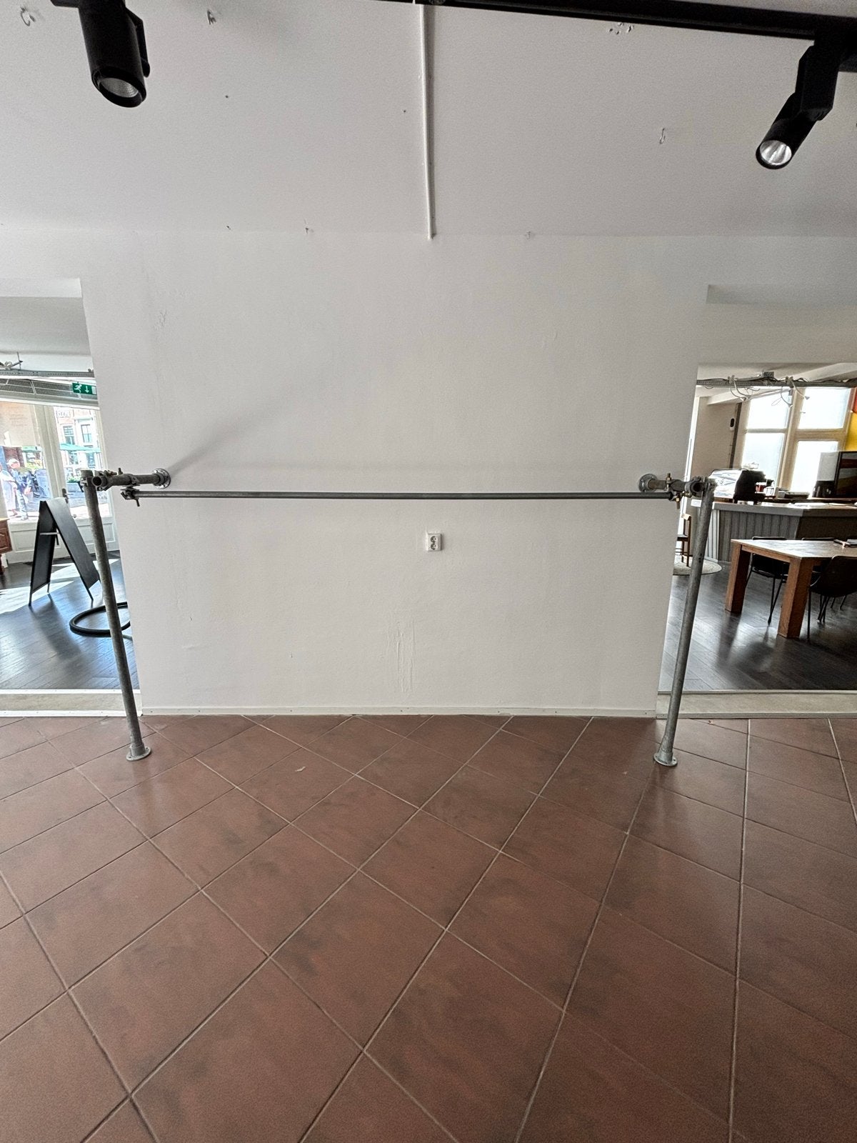 2x Steigerbuizen Kledingrek Plug and Play - 275x52x150 cm, Ophalen, Gebruikt