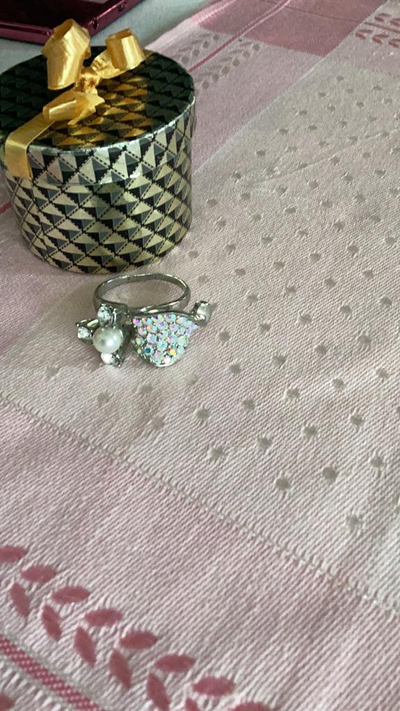 Ring in doosje, Verzenden, Zilver, Dame