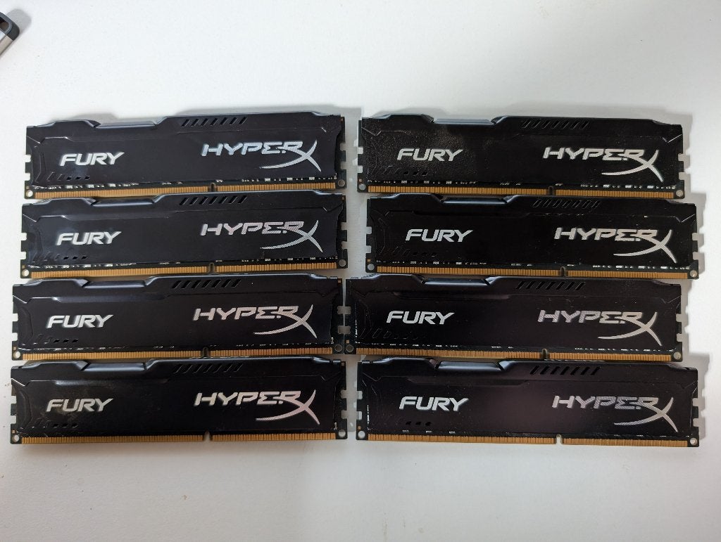 HyperX Fury black HX316C10FBK2/16, Computers en Software, RAM geheugen, Ophalen, DDR3, Zo goed als nieuw, Desktop