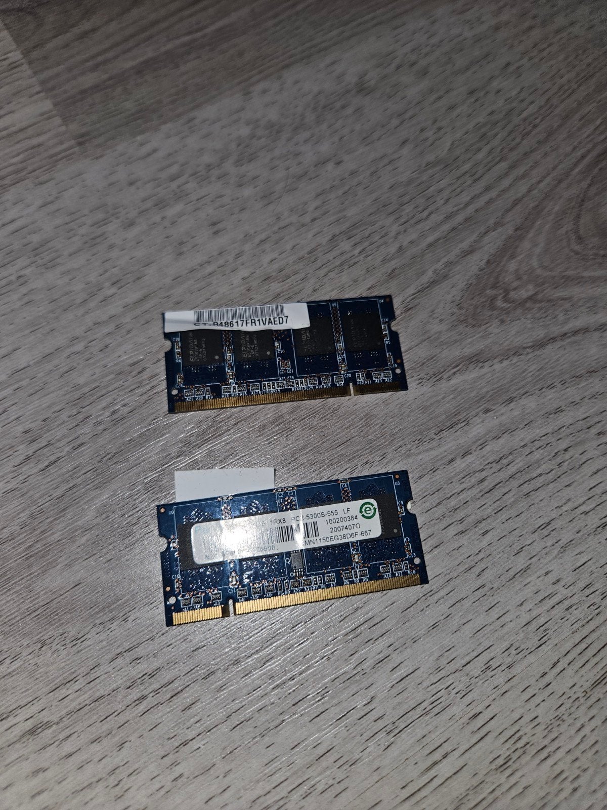 2x 512mb DDR2 RAM Geheugen voor Laptop, Computers en Software, RAM geheugen, Ophalen of Verzenden, DDR2, Laptop, Gebruikt
