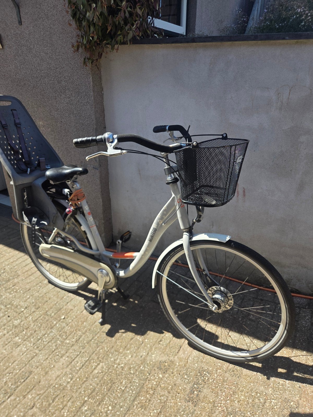 montego dames fiets met yepp kinderstoel, Fietsen en Brommers, Ophalen, Gebruikt, Overige merken