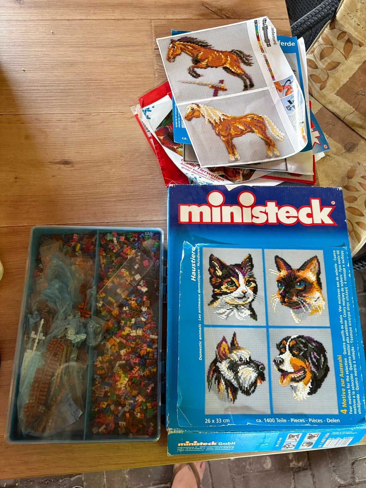 Ministeck dieren - gratis, Hobby en Vrije tijd, Ministeck, Ophalen, Gebruikt, Box-set