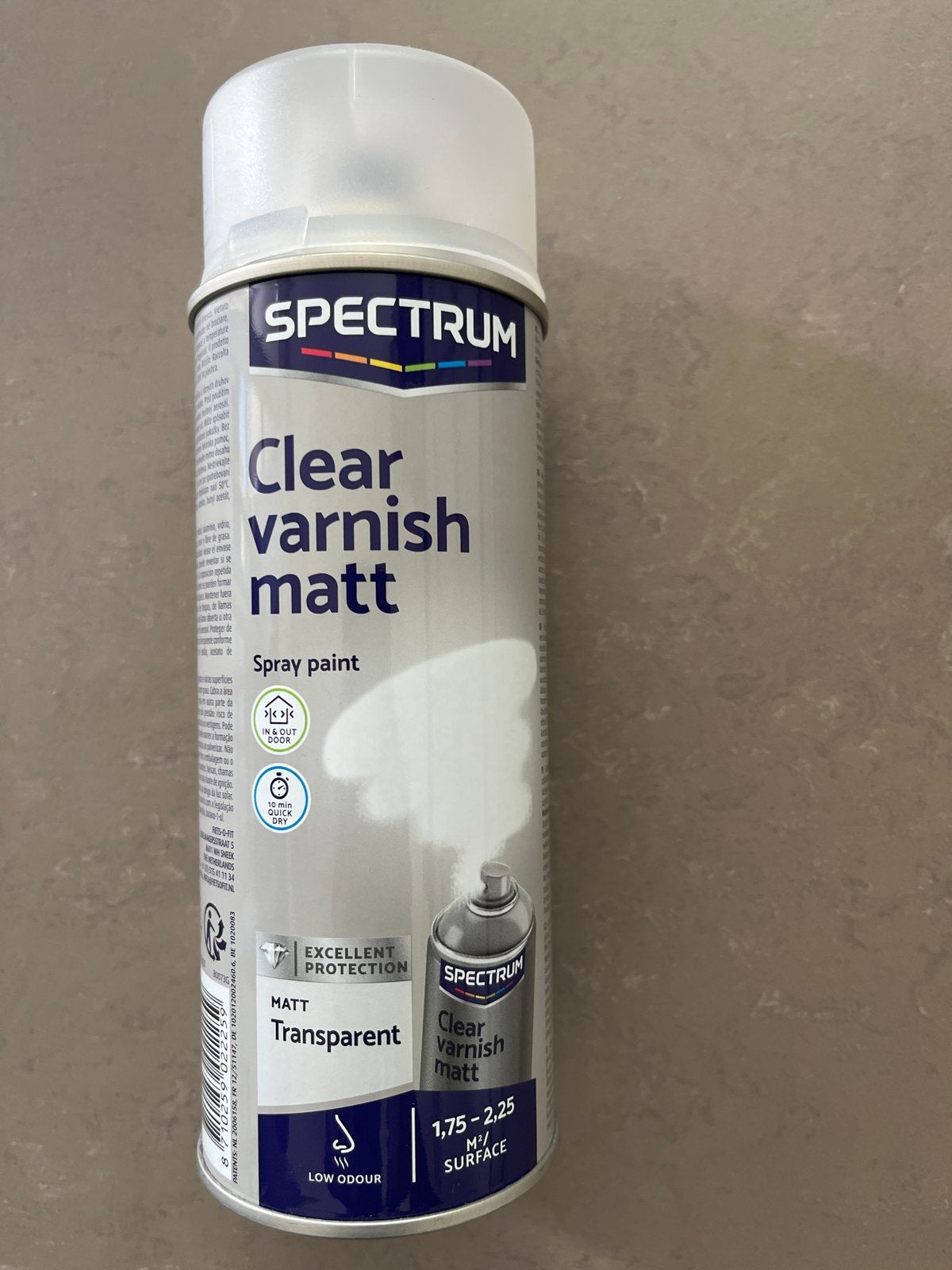Spectrum Clear Varnish Matt Spray Paint, Verzenden, Nieuw, Verfspuit of Verfpomp