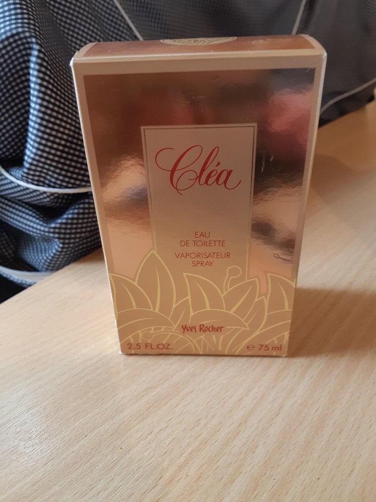Vintage Yves Rocher Cléa Eau de Toilette – 75ml, Ophalen of Verzenden, Zo goed als nieuw, Parfumfles, Gevuld