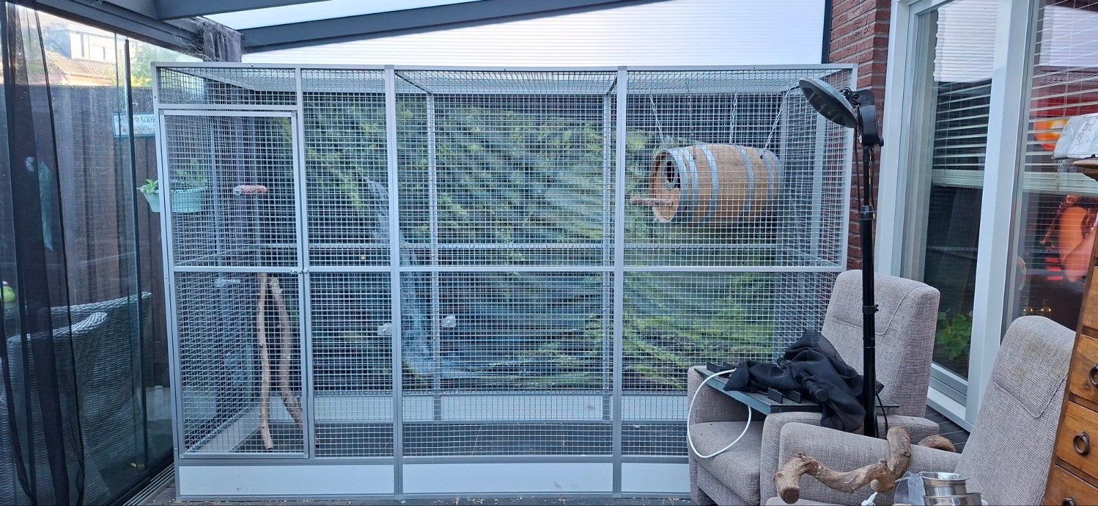 Voliere voor Ara's, Dieren en Toebehoren, Ophalen, Aluminium, Volière