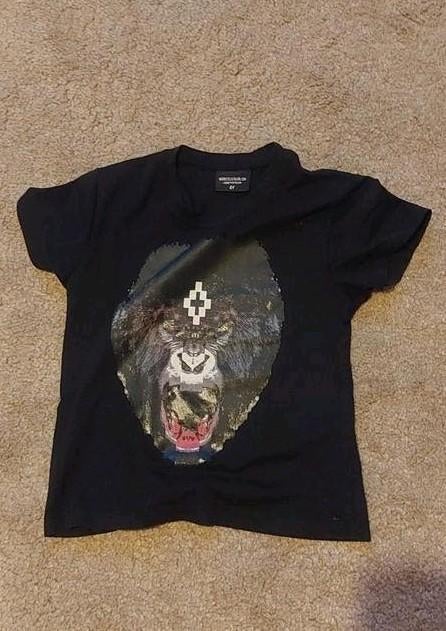 Marcelo Burlon T-shirt met gorilla print - Maat 4Y, Ophalen of Verzenden, Gebruikt, Marcelo Burlon, Jongen of Meisje