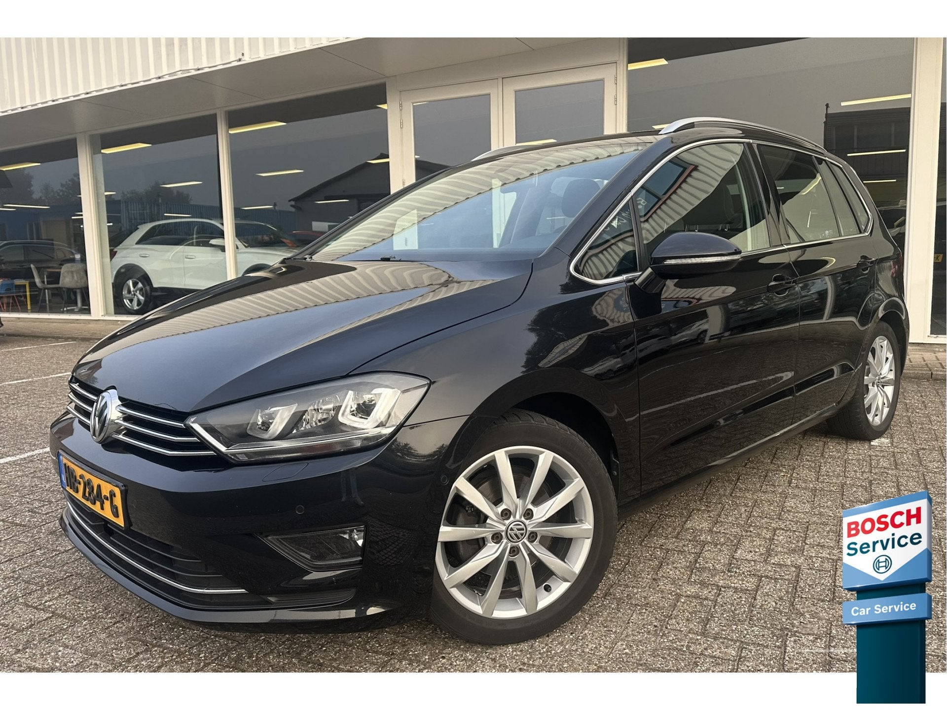 Volkswagen Golf Sportsvan 1.4 TSI Highline | Trekhaak | XENO, Auto's, Stof, Gebruikt, Euro 6, Zwart