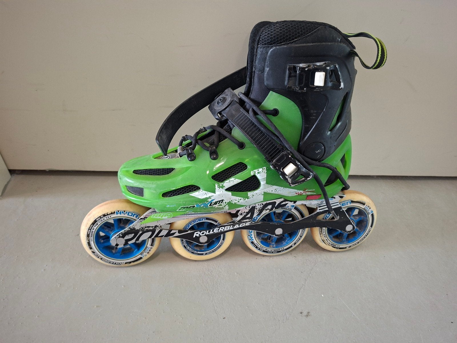 Rollerblade Maxxum 100 supersnelle skates- Maat 42.5, Overige merken, Gebruikt, Heren, Ophalen of Verzenden
