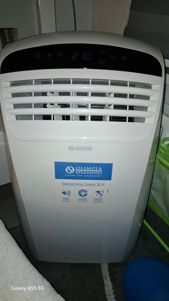 Mobiele airco Olimpia Splendid Dolceclima Silent 10 P, Gebruikt, Minder dan 60 m³, 3 snelheden of meer, Ophalen of Verzenden