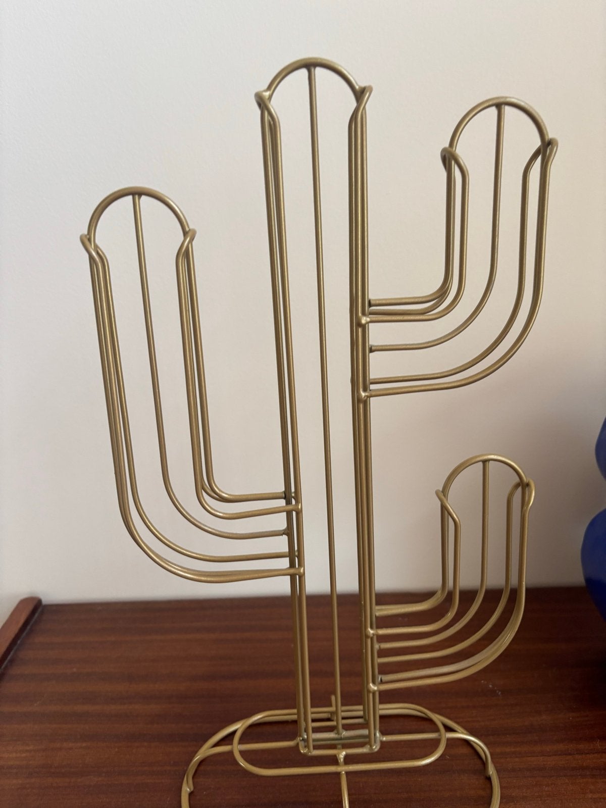 Nespresso cupjes houder - Cactus, Ophalen of Verzenden, Zo goed als nieuw, Goud